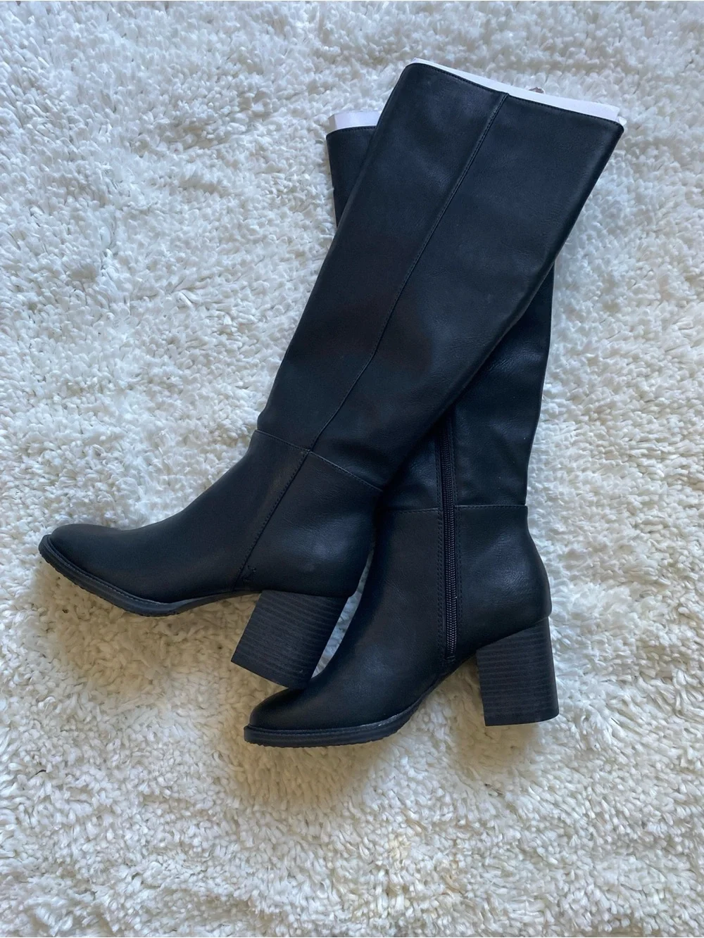 Zodiac Black Over-the-Knee Block Heel Boots